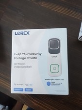 Lorex 4K Fusion Wired 32 GB Video Doorbell Ca...