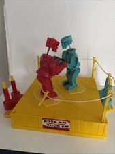 Vintage Rock Em Sock Em Robots - w/Ring Rope - Works