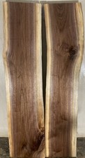 2 live edge black Walnut Boards Kiln dried and planed 15/16 x8-9.5 x39