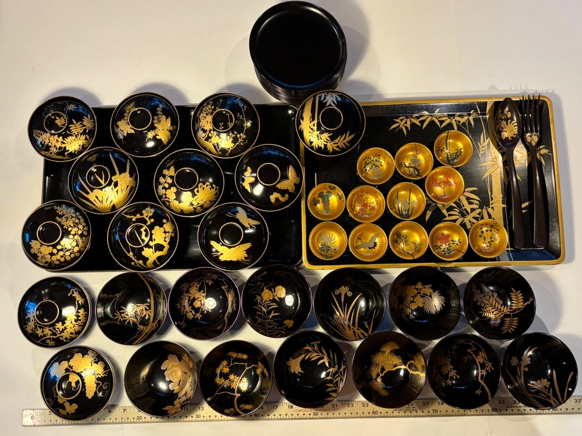 日本漆器的收藏日本碗盘1900-现在| eBay