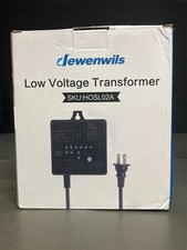 DEWENWILS 60W 120V AC to 12V DC Outdoor Low Voltage Transformer with Timer and P