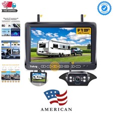 RV Backup Camera Wireless Plug and Play: Pre-Wired for Furrion System Recordi...