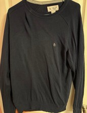 Original Penguin XL Navy Cotton Crewneck Sweater