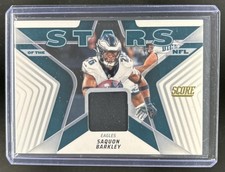2025 Panini Score Saquon Barkley Stars of the NFL Jersey #SNJ-SBY Eagles