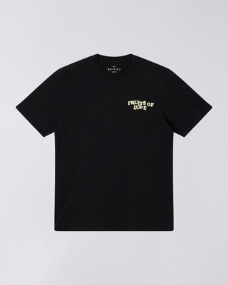 Edwin Japan Fruits Of Love Regular Fit T-Shirt - Baumwolle - Schwarz - UVP 55£