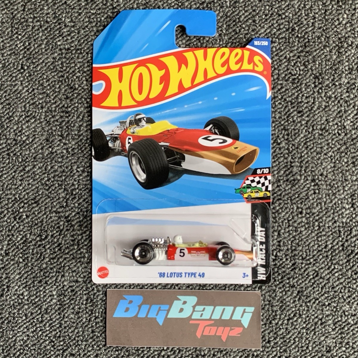 Hot Wheels 68 Lotus TYPE 49 No.5 #193 Mainline 2025 Case J/K (In