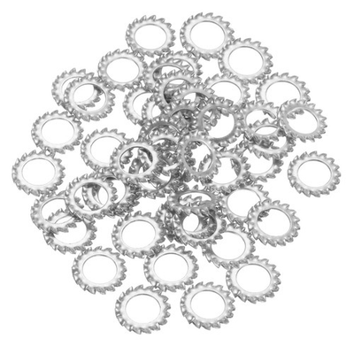 #ad 50Pcs Locking Washer M10 304 Stainless Steel External Tooth Washer Silver $17.66