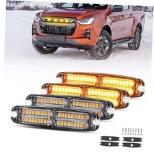 Amber Strobe Lights Kit for Trucks,Sync Feature Emergency Strobe Grille