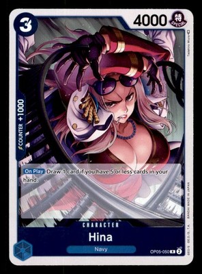 Hina OP05-050 Rare Awakening of the New Era One Piece Foil Near Mint