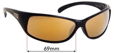 SFx Replacement Sunglass Lenses fits Bolle Recoil - 69mm Wide