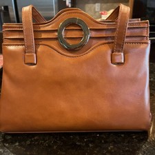 Late 60 s -Early 70 s Vintage Faux Leather Purse 11 X 8 X 3