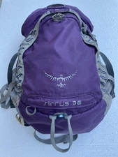 Osprey Sirrus 36L Backpack Purple Women’s Outdoor Hiking Gear Camping - Used
