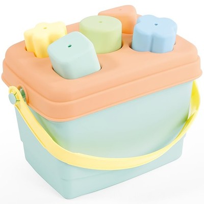 Dolu: Shape Sorter - Bucket, 7pc Sort & Play Toy, 5 Shape Blocks