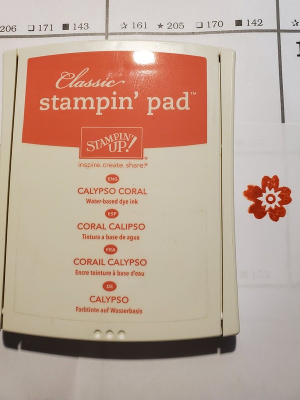 Stampin' Up Ink Pad - Calypso Coral