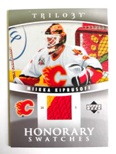 06 07 TRILOGY HONORARY SWATCHES GAME JERSEY 2 COLOR MIIKKA KIPRUSOFF FLAMES