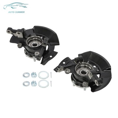 2× Front Steering Knuckle & Wheel Hub Bearings For Hyundai Sonata 2011 2012 2013