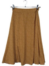 SWEEWE Jupe taille haute Dames Jupe T EU 38 brun style décontracté