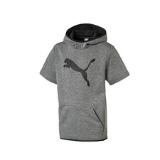 PUMA Tech Pullover Hoodie Youth Boys Grey Casual Outerwear 59500903