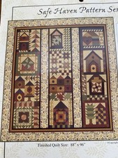 Thimbleberries  Safe Haven Classic Country Quilt Blocks 1-12 Complete W/fabrics