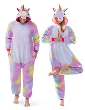 Unicorn Costume, Plush Unicorn Costume Adult Woman, Jumpsuit Costume Hallowee...