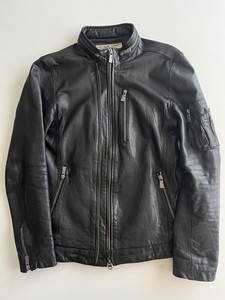 極美品　希少XL katharine hamnett leather jkt 1990s Katharine Hamnett Leather Bomber - Size XL | Constant Practice