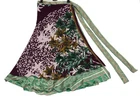 Sushila Vintage Purple Silk Saree Magic Wrap Reversible Skirt Beach Dress Boho