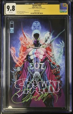 Spawn 301 CGC 9.8 - Signed J Scott Campbell - Cover O