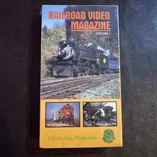 SEALED Railroads video Magazine Volume 1 VHS Green Frog Productions 1994