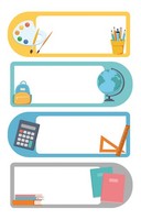 Sticker Buchetikett Aufkleber Schulmaterial Kunst Erdkunde Mathe Deutsch