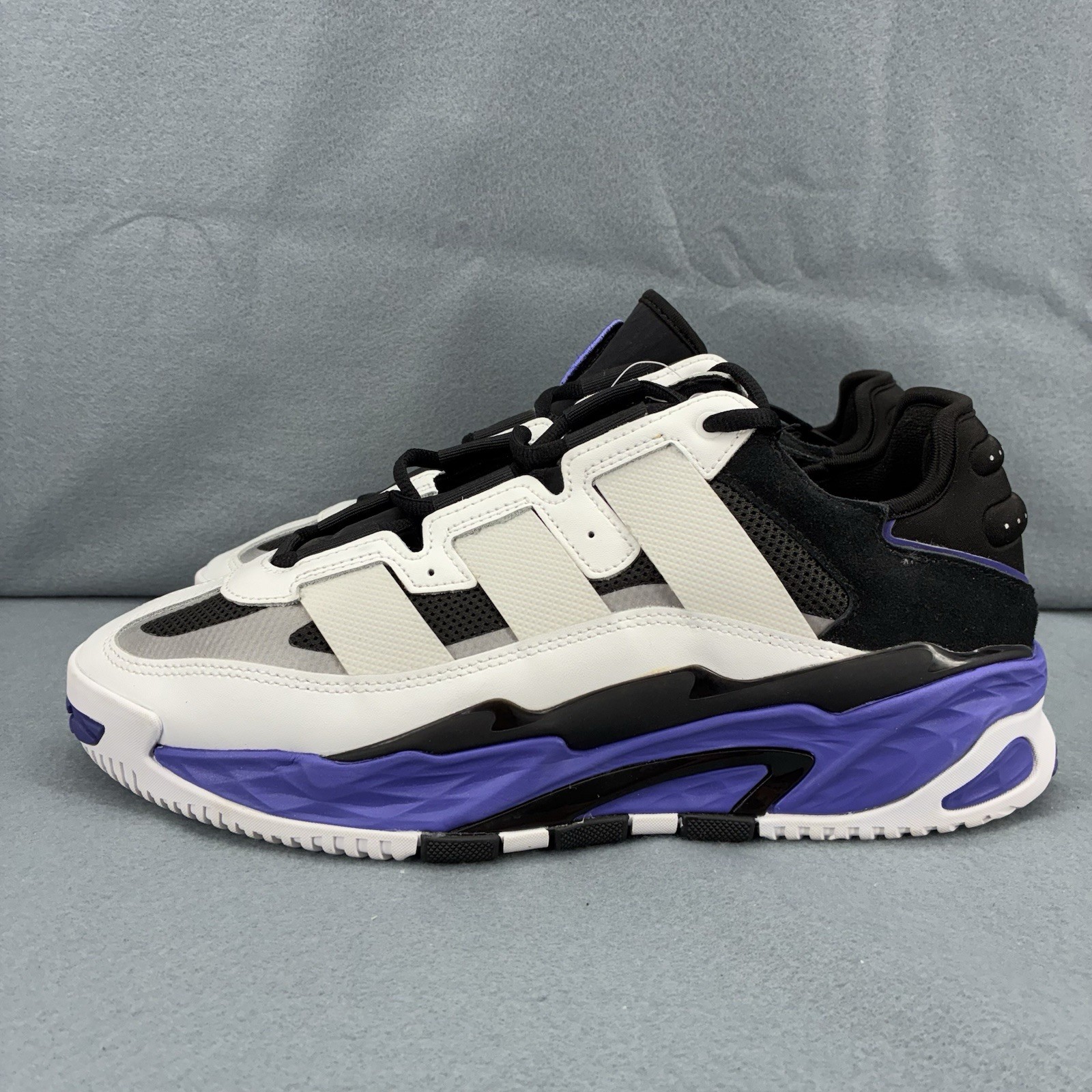 Adidas Niteball Lightstrike Shoes Men’s 8.5 White Purple FX0361