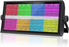 LED Stage Strobe Light,960 Leds RGBW DJ Strobe Lights with 48 RGB 8 White Segmen