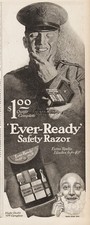 1918 Ever Ready American Safety Razor Brooklyn WWI Army Air Corps Officer Ad