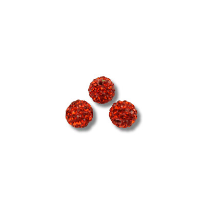 10/30 Strassperlen 10mm Shamballa Perlen Discoperlen Glitzer Strass Ton PP13