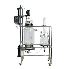 50L Crystallization Reactor Jacketed Glass Reactor Filter 20L Receiving Flask