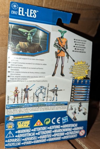 Star Wars bounty hunter EL-LES The Clone Wars 3.75" Action Figure - Picture 2 of 3