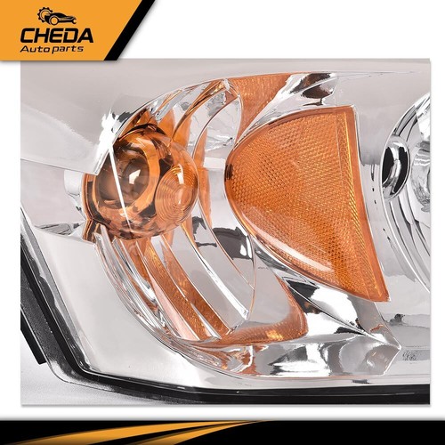 Juego de faros delanteros izquierdo y derecho 1 pieza aptos para Chevy Malibu 2004-2008 ámbar - Imagen 4 de 10