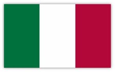 Italy Flag Patriotic Sticker Decal Laptop Wall Car Truck Hard Hat Helmet