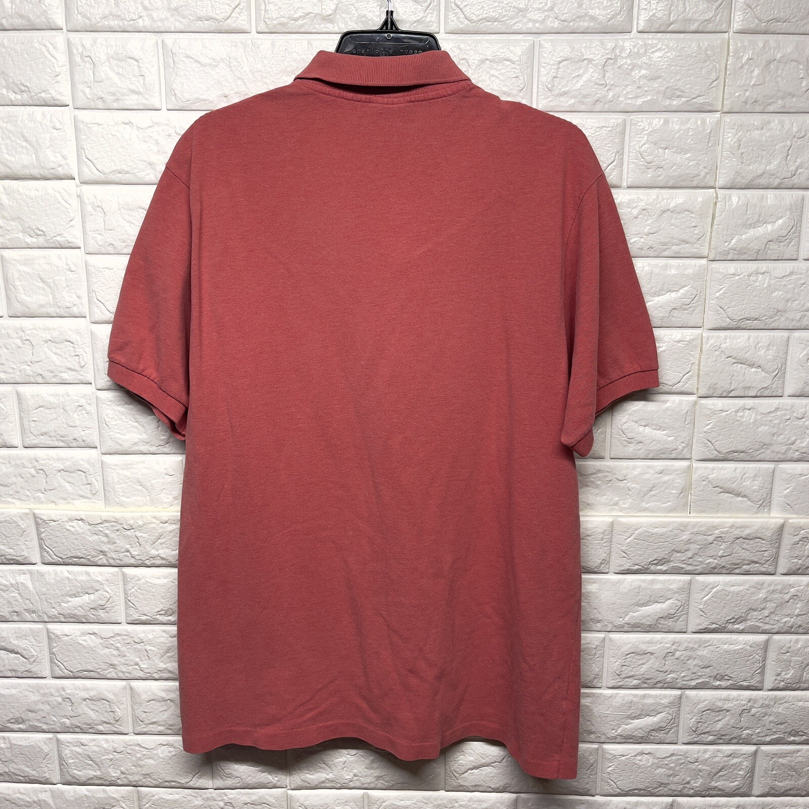 Vintage Lacoste Authentic Polo Shirt Pink EU Size 7 Made in France Men L-XL EUC