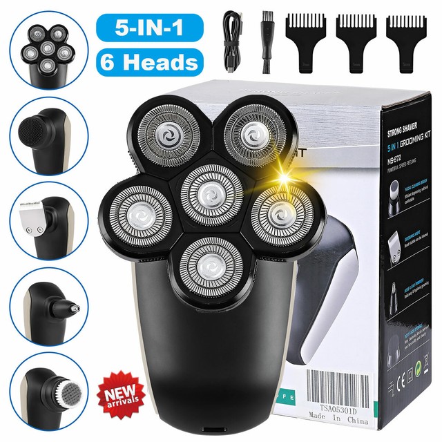 Best Bald Head Hair Trimmer Foil Shaver Razor Smooth Skull Cordless Wet