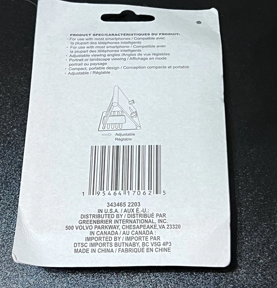 Suporte de celular dobrável suporte de mesa dock azul suporte portátil - Imagem 3 de 4