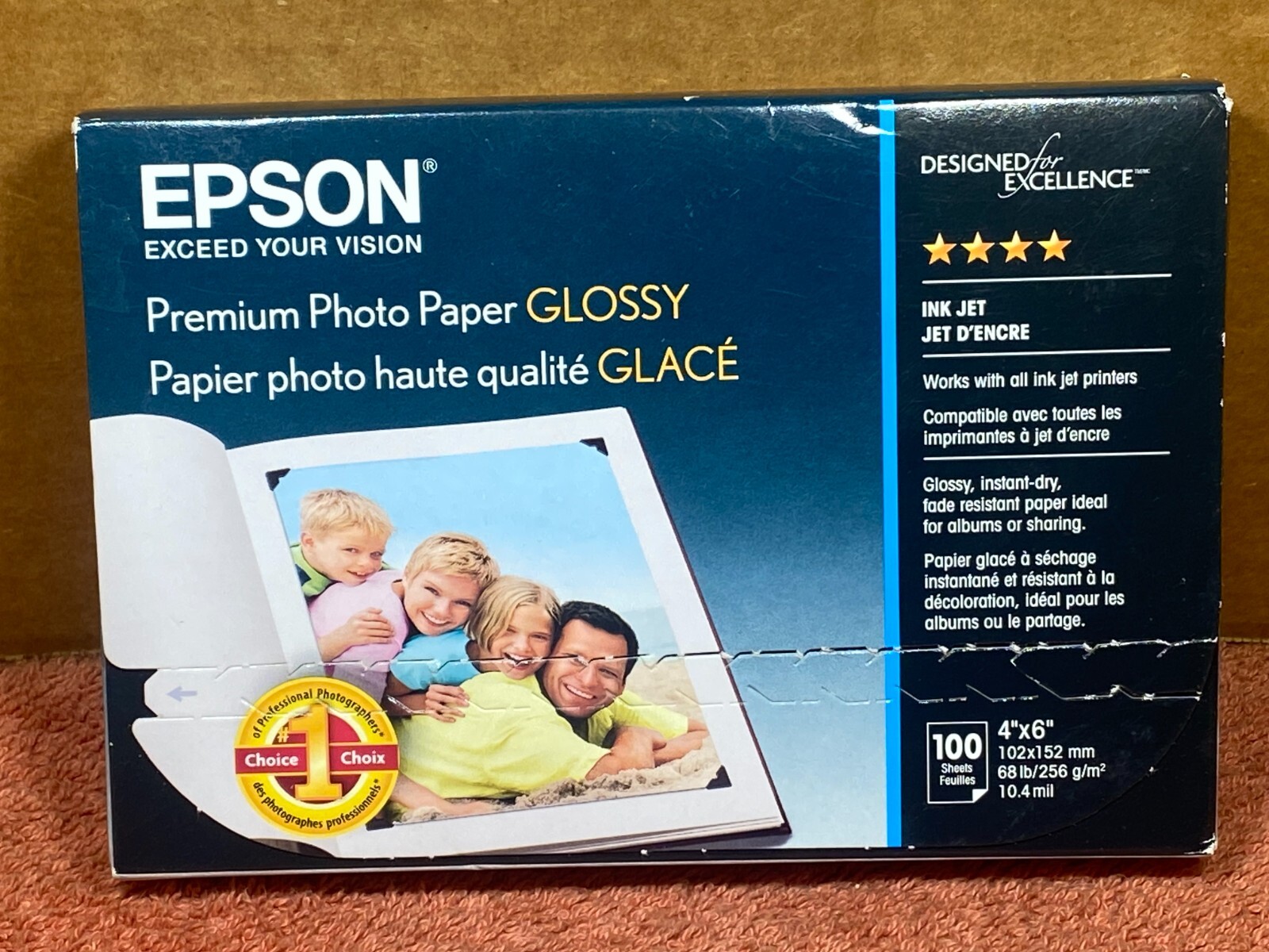 Epson Premium Photo Paper Glossy 4x6" 100 Sheets New eBay
