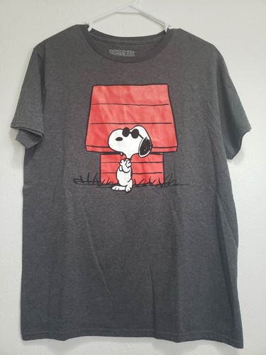 Peanuts Snoopy T Shirt Gris para Hombre 