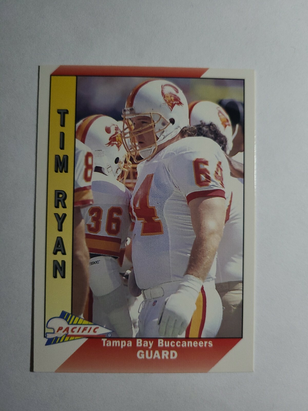TIM RYAN 1991 PACIFIC FOOTBALL CARD # 657 D4980