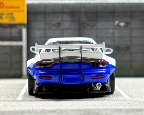 Master 1:64 JDM White RX7 FD Pandem Racing Sports Model Diecast Metal Car - Picture 5 of 9