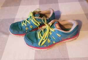 bright blue trainers