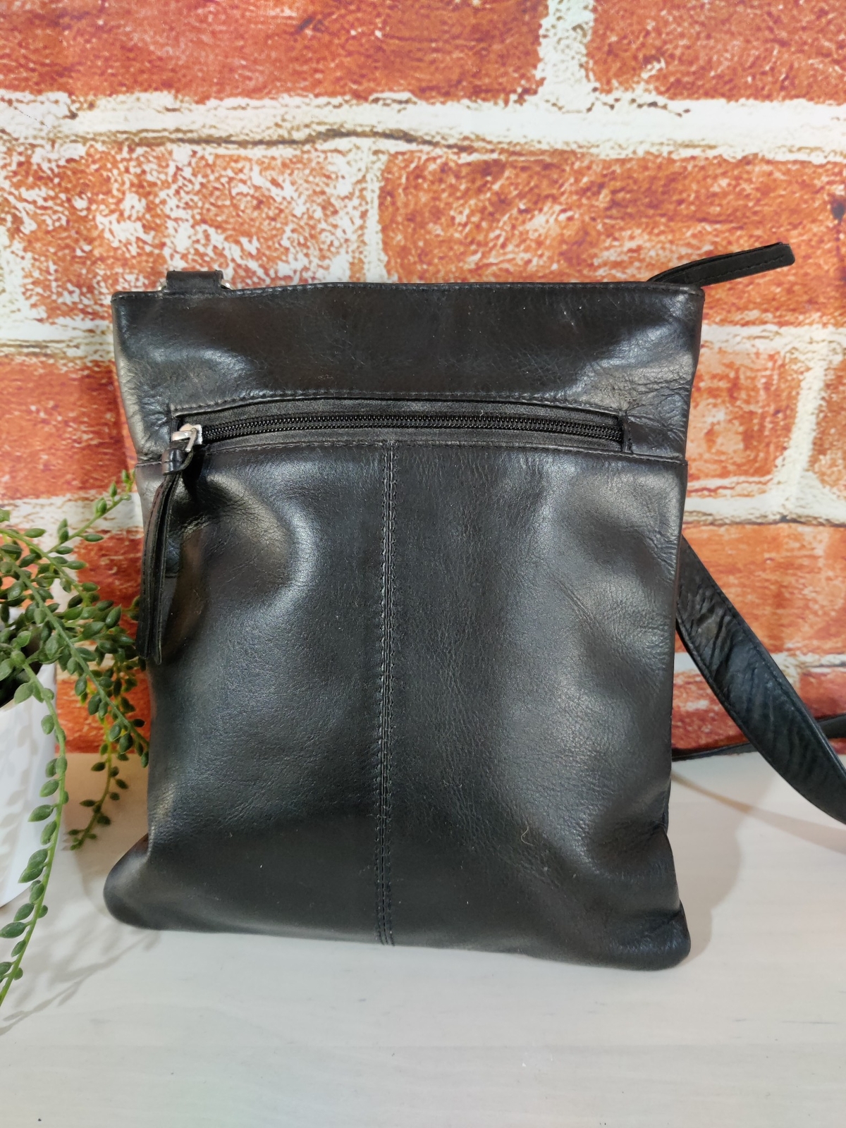 WOMENS JOBIS BLACK GENUINE LEATHER CROSSBODY SHOULDER BAG HANDBAG WORK SHOPPING eBay