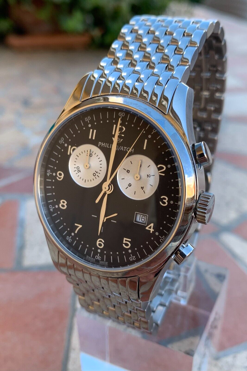 Orologio Philip Watch Chrono 15527 Nuovo Swiss Made