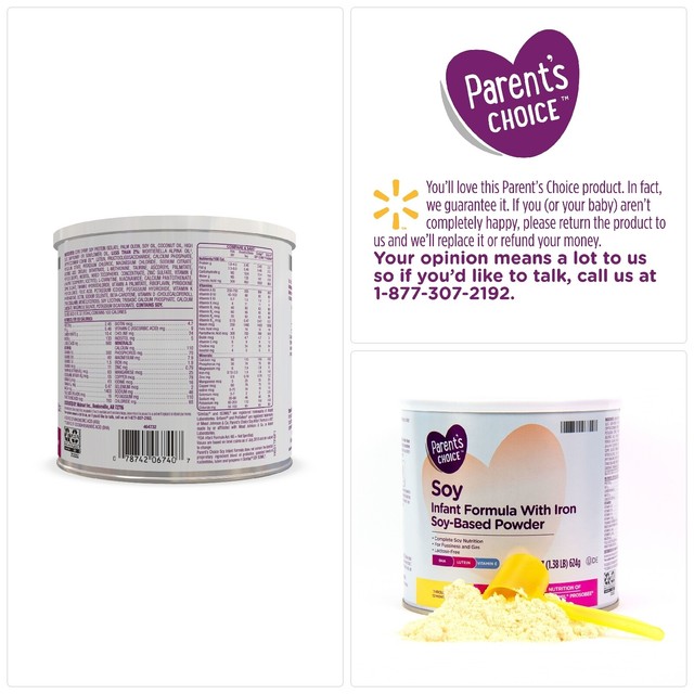 parent's choice soy infant formula with iron