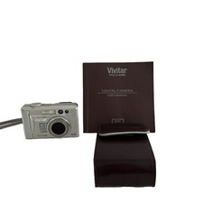Vivitar Vivicam 8300s 8.1MP Compact Digital Camera Silver Tested W/Battery &card