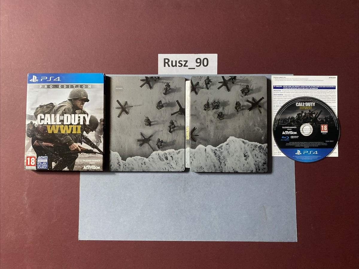 Call Of Duty WWII Édition Pro Steelbook - PS4/PS5 - VF - Très Bon état